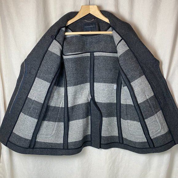 Banana Republic Wool Overcoat in Charcoal Gray - Perfect Condition - Size Small - Picture 10 of 13